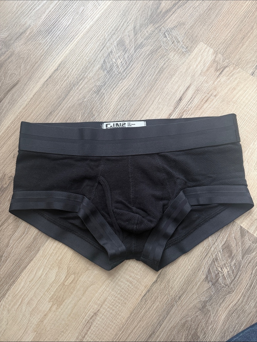 C-IN2 Men's Black Mesh Briefs - Modern Support